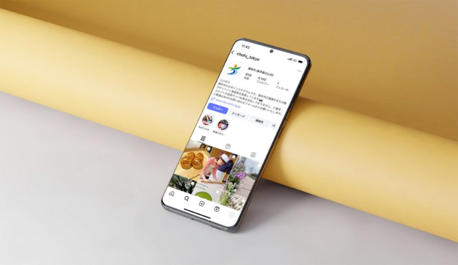インスタグラムのモックアップ