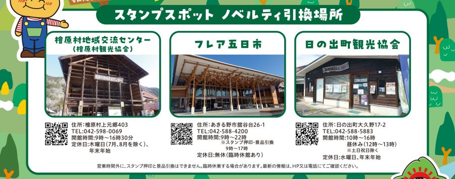 スタンプラリー引き換え施設
